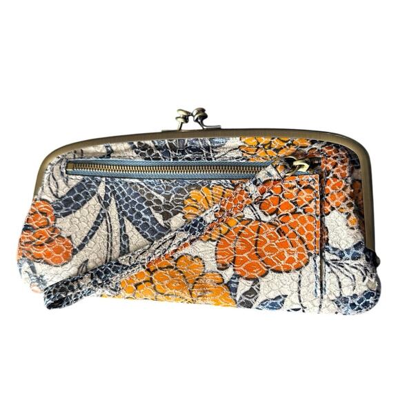 Hobo Cora Orange Blossom Large Frame Wallet - Picture 2 of 10